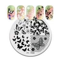 Emery za prirodne nokte Različite stilove Šamele Nail Naljepnice Dizajn Slatki cvijet Geome Nail Art