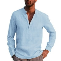Hupta majice za muškarce Modni casual jednostavno udobne košulje od pune boje košulje