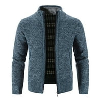 Muški zimski turtleneck patentni patentni patentni džemper s dugim rukavima gornji kaput za odjeću