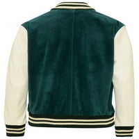 DRM Woman Green Suede bomber jakna