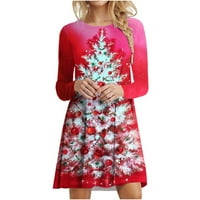 Haljine za žene za žene Midi Duljina Duljina haljina 3D ispisano Y2K Rockabilly Holiday Casual Sandress