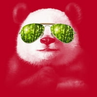 Cool Panda Muške crvene heather grafički tee - Dizajn od strane ljudi 3xl