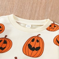 Bagilaanoe Halloween Outfits za dječji dječaka Dječak za dijete Prevelike dugih rukava pulover s dugim rukavima 3T 4T 5t Dječji pad