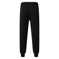 Vedolay pantalone za muškarce muške rastezanje multi-džepa mršavih teretnih hlača, crna m