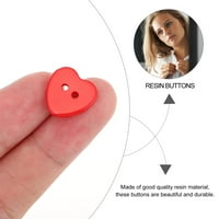 Dugmad u obliku srca Lijepa gumba za smole DIY Craft Pribor