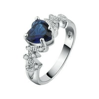 Ženski prstenovi Žene Angažovanje dijamantski vjenčani prsten Ornament breskva srčana prstena majčin dan poklon mama Diamond Ring Love Ring