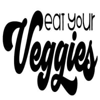 Jedite svoje povrće klasično povrće vegetarijanski vegan zelje c zidne naljepnice za zidove kore i stick