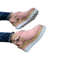 Gomelly ženske espadrilles zatvorene posude sa sandale kopče za gležnjeve Sumpe Ležerne cipele