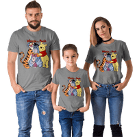 Majica Porodična odjeća Winnie The Pooh Majice kratkih rukava Stilska kratki rukav Crew Crt Majica Mammy