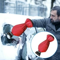 Fonwoon Auto vozilo Izdržljive tople rukavice Scraper snega za uklanjanje pukotina za ledene lopate