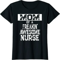 Mama freaken 'super medicinska sestra majica crni tee