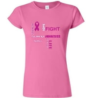 Rak dojke podržava žensku majicu Lady TEE Outfit Color Sport Sivi mali mali