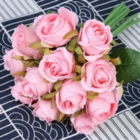 Lot umjetna silaska ruža cvijeća za kućnu zabavu mladenke ukrase tuširanja, ružičasta
