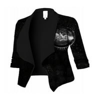 Ženska jakna Blazer Open Front Cardigan Draped Blazers Lagana kancelarija Stil stil-b 2xl