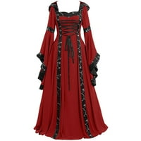 Samickarr srednjovjekovni haljina Renesansa kostim za žene Halloween Corset Gothic Renesansna haljina
