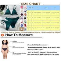 Žene Dva kupaći kostim seksi kupaći kostimi Halter String Triangle Bikini setovi, XL