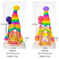 Sretan rođendan gnome dugina plišana bez licane lutke Tonte švedski patuljak ručno rađenci Početna Dekoracija Dječji pokloni