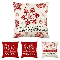 Dianhelloya božićni jastučri skriveni patentni zatvarač dnevni boravak jastučnicu za odmor Božićni kućni ukras