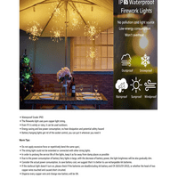 Lampica za vatromet za buket baterije, LED zvijezda svjetla Daljinski upravljač za vjenčanje Božić Dekor