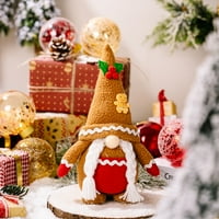 Božićni gnomi plišana lutka santa, božićni patuljak Elf figurice Xmas ukrasi ukras na stolu za praznične