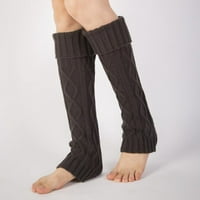 Eleaeleanor promotivni zagrijava zagrijavača Ženska modna pletena čarape duge čizme, koljena visoka
