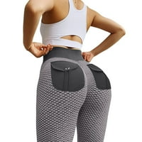 Lift gamaše za žene casual visokog struka Solid Boja Yoga Pant Sport Stretchy Tummy Control Workout