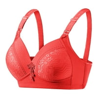 Dadaria Nursing Bras Women Bra žica Besplatna donje rublje Jedrednoj grudnjaci Svakodnevna donje rublje Bras Red XL, žene