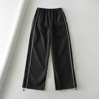 Ženske hlače Loose Cargo Retro Multi džep niska struka Konzerca za kockicu Slim Slam ravne tkane Casual Capri pantalone za žene