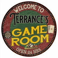 Igračka soba Terrance 12 Okrugli metalni znak Bar Kuhinjski zid Décor 200120032485