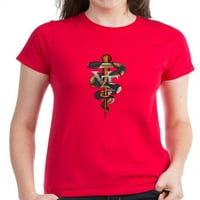 Cafepress - Veterinarska tehnička tamna majica - Ženska tamna majica