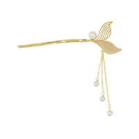 Riblje repno oblika kose elegantna kosa štap kineskog nakita za žene za žene