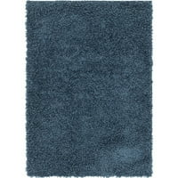 Šag Turhal Kolekcija tepih morskih plava - 10'x13 '