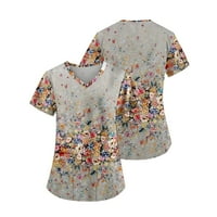 Ženski vrhovi Ženska bluza s kratkim rukavima Ležerne prilike za ispisane ljetne posade T-majice Tuničke