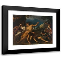 Francesco Scanta Crna modernog uokvirenog muzeja Art Print pod nazivom - Samson i Delilah