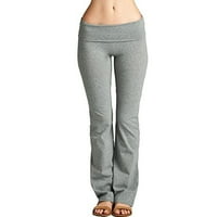 Flare joga hlače za žene Stretch Yoga gamaše Fitness Trčanje teretane Puna dužina Sportske gaće