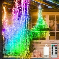 Fragarn vanjski vodopad LED lampica za hriprečasto svjetlo za bakrene žice sa bakrenom žicom, baterija,