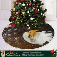 4. jula Patriotska sjevernoamerička ćelava Eagleamerican zastava Xmas božićna stabla suktni štand za