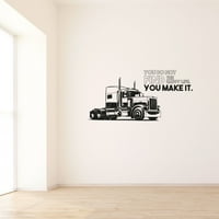 Sretni citat za život kamioni Monster Truck Toy Auto zid naljepnica Art naljepnica za djevojke Dječaci