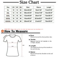 Leesechin ženske vrhove ponude plus veličine V-izrez Tie-dye tipka za ispis kratkih rukava majica majica