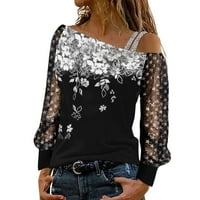 Ženska odjeća za trudnoću Halloween bundeve Leopard majice Skull Graphic T-majice Pad lišća T-majica