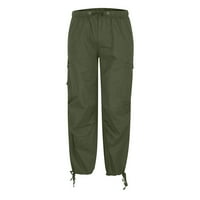 Muške taktičke ripstop teretne hlače, pune boje, ležerne atletske hlače za muškarce zelena veličina
