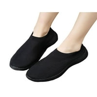 Welliumiy Womens Flats Slip na hodanju cipele pletene gornje tenisice Sportska čarapa Tenisica Yoga
