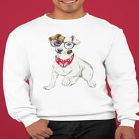 Slatki pas sa naočalama Dizajn dukserice Muškarci -Mage by Shutterstock, muško veliko