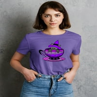 Witch Cat u majici u obliku šalice žene -Roza Khan dizajni, ženski X-veliki