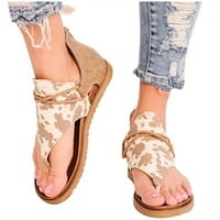Ženske sandale za gladijatore Casual T-Strap Thong gležnjače sandale Ljeto plaža Rimske ravne sandale
