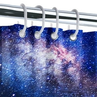 Zavjesa za tuširanje S-90 * Space kupaonica Dekor svemir Estetska moderna tkanina vodootporna zavjesa za tuširanje set sa kukom