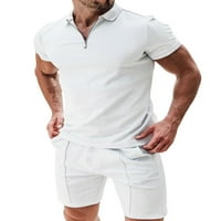 Thaisu muške ljetne kratke hlače, kratka rukavica s kratkim rukavima sa elastičnim šarkama za struk