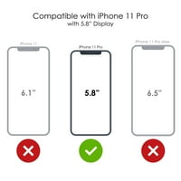 Razlikovanje Clear Clear Shootfofofofofoff Hybrid futrola za iPhone Pro - TPU branik Akrilni zaštitni