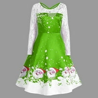 Ženska haljina za patchwork cvjetna glamurozna haljina večernja haljina maxi duga haljina