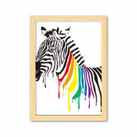 Pinto LGBT Rainbow uzorak uzorka Dekorativni drveni slikanje Naslovnica Dekoracija Frame slike A4